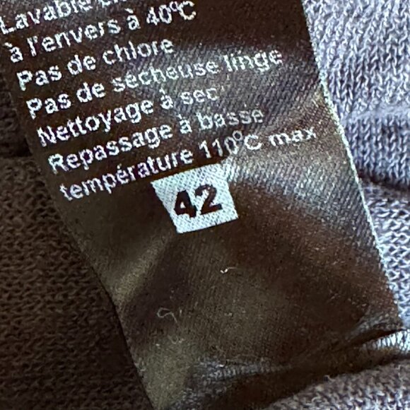 Crea Concept Womens 42 L Open Cardigan Sweater Linen Cotton Blue Duster Turkey - Picture 10 of 10